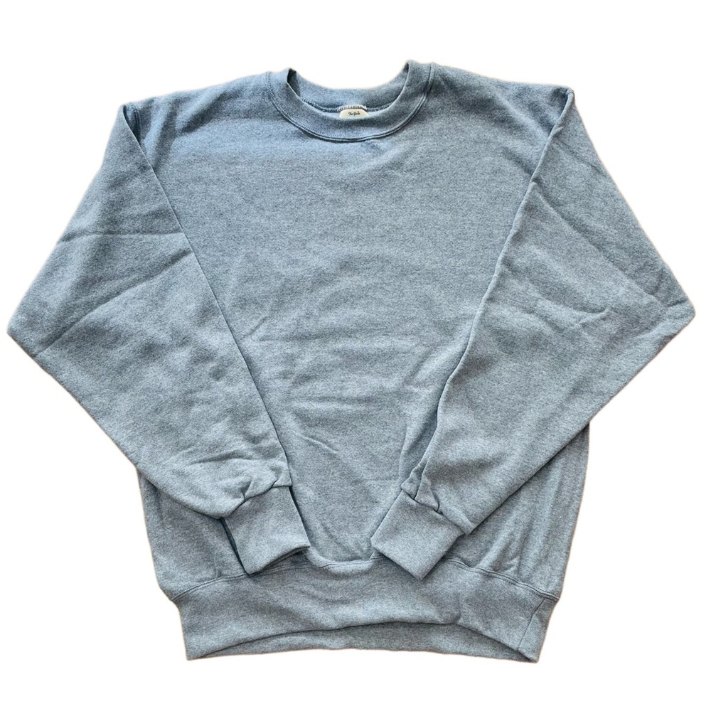Vintage The Game Plain Gray Blank Crewneck Sweatshirt Mens Size Large USA Made
